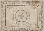 France 10 sols 10 Sols - Sarthe - Caisse patriotique de Bessé - 1792 - Non retrouvé -