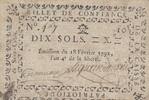 France 10 sols 10 sols - Sarthe - Caisse patriotique de Saint-Calais - Non retrouvé - 18-02-1792 -