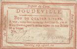 France 4 livres 4 livres - Seine-Maritime - Doudeville - Au profit des pauvres -