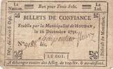 France 3 sols 3 sols - Yvelines - Municipalité de Houdan - 16-12-1791 -