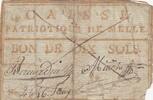 France 10 sols 10 sols - Deux-Sèvres - Caisse patriotique de Melle - 1792 -