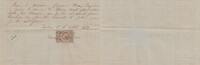 France 200 francs 200 francs - Reçu de chèque de banque - Solde des travaux - 1883 -