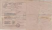 France 474 francs 474 francs - Reçu de chèque de banque - Crédit foncier de france - 1903 -