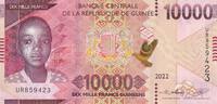 Guinée 10000 francs 10000 Francs Enfant et colombes - 2022 -