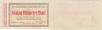 Allemagne 50 milliard de mark 50 milliards mark - Etat de Mayenne - Numéro 01614 - 1923 -