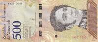 Venezuela 2018 500 Bolivares, Simon Bolivar - 18-05-2018 - Lettre A NEUF