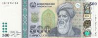 Tadjikistan 500 somoni 500 Somoni - Abuabdullohi Rudaki (858-941) - 2021 - Série JB -