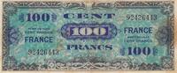 France 100 francs 100 Francs - Impr. américaine (drapeau) - 1944 - Sans série - Num 92426443 -
