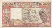 BCEAO 10000 francs 10000 Francs - Tissage - Série D.2 - Côte d'Ivoire - 1975 -