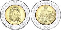 Saint-Marin 500 lires 500 Lires - Fortifications - 1988 - Bimétal -
