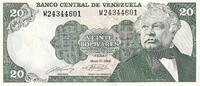 Venezuela 1990 20 Bolivares - Andres Bello - 31-05-1990 - Lettre M NEUF