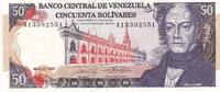 Venezuela 1992 50 Bolivares, Andres Bello - Banque centrale - 31-05-1990 - Lettre A NEUF