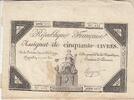 France 50 livres 50 Livres - France assise - 14-12-1792 - Sign. Ringuet - Série 3432 -