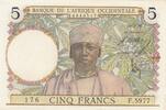 B A O 5 francs 5 Francs - Caféier - Tisseran - 10-03-1938 - Série F.5977 - P.21 -