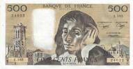 France 500 francs 500 francs - Pascal - 07-06-1979 - Série E.105 -