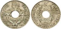 Indo-Chine Fr. 5 cent 5 Centimes - République Française - Patey - 1938 -