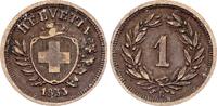 Suisse 1 centime 1 Centime - Armoiries - 1853 -