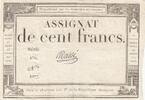 France 100 francs 100 Francs - 18 Nivose An III - (07.01.1795) - Sign. Massé - Série 859 -