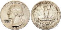 USA 1/4 Dollar 1/4 Dollar Washington - 1957 - D Denver - Argent -