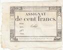 France 100 francs 100 Francs - 18 Nivose An III - (07.01.1795) - Sign. Lenoir - Série 1879 -