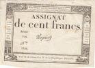 France 100 francs 100 Francs - 18 Nivose An III - (07.01.1795) - Sign. Vorgier - Série 729 -