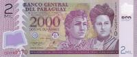 Paraguay 2000 guaranies 2000 Guaranies - Adela y Celsa Speratti - 2023 - Série E -