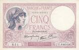 France 5 francs 5 Francs - Violet - 05-10-1939 - Série U.64059 -