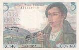 France 5 francs 5 Francs Berger - 05-04-1945 - Série X.143 -