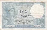France 10 francs 10 Francs - Minerve - 07-09-1939 - Série Z.71224 -