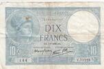 France 10 francs 10 Francs Minerve - 07-09-1939 - Série Y.71225 -