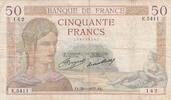 France 50 francs 50 Francs Cérès - 28-01-1937 - Série E.5411 -