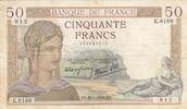 France 50 francs 50 Francs Cérès - 28-04-1938 - Série K.8188 -
