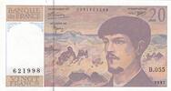 France 20 francs 20 Francs Debussy - 1997 - Série B.055 -