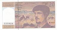 France 20 francs 20 Francs Debussy - 1997 - Série M.055 -