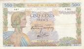France 500 francs 500 Francs La Paix - 31-10-1940 - Série P.965 -