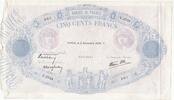 France 500 francs 500 Francs Rose et Bleu - 02-11-1939 Série V.3734 -