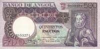 Angola 500 escudos 500 Escudos - L. de Camoes - Rochers - 10-06-1973 - Série BS -
