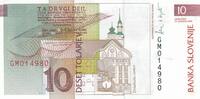 Slovénie 10 tolarjev 10 Tolarjev, Primoz Trubor - Eglise Ursuline - 1992 - Série GM -