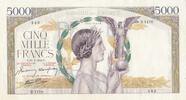 France 5000 francs 5000 Francs - Victoire - 11-02-1943 - Série B.1170 -