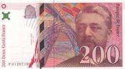 France 200 francs 200 Francs - Gustave Eiffel - Tour Eiffel - 1996 - Série P.012 -