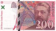 France 200 francs 200 Francs - Gustave Eiffel - Tour Eiffel - 1996 - Série F.053 -