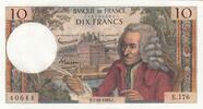 France 10 francs 10 Francs - Voltaire - 07-10-1965 - Série E.176 -