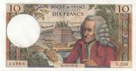 France 10 francs 10 Francs - Voltaire - 02-12-1965 - Série V.210 -