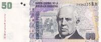 Argentine 50 pesos 50 Pesos - Domingo F. Sarmiento - Maison du Gouverment - 2014 - Série H -