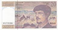 France 20 francs 20 Francs - Debussy - 1993 - Série W.040 -