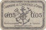 Algérie 10 centimes 5 Centimes - Chambre de commerce d'Oran - 1916 -