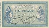 Algérie 1 franc 1 Franc - Chambre de commerce de Philippeville - 10-11-1914 - Série A 00.250 -