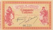 Algérie 50 centimes 50 Centimes - Chambre de commerce de Philippeville - 10-11-1914 - Série 06.723 -