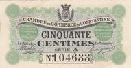 Algérie 50 centimes 50 Centimes - Chambre de commerce de Constantine - 01-05-1915 - Série A -