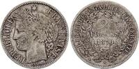 France 2 francs 2 Francs Cérès - 1870 Petit A Paris - Argent -